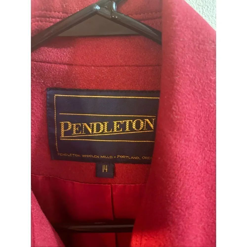 Pendleton Red Wool Coat - Picture 2 of 3